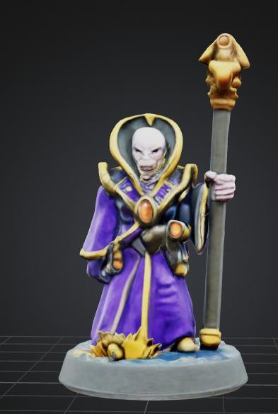 Better Retro Eldritch sorcerer Jeans Mage Figurine