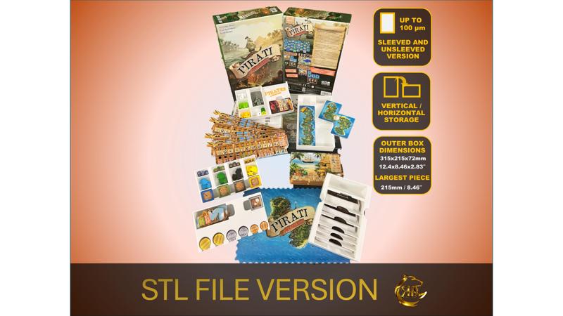 Pirates of Maracaibo Board Game Organizer | Insert | Premium Storage Solution, STL file for 3D Printing