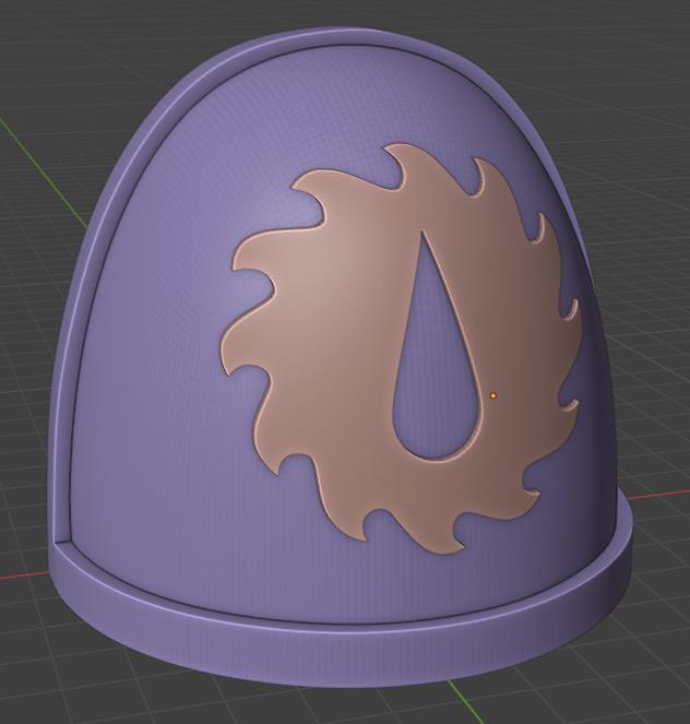 Flesh Tearers Space Marine Shoulder Pad