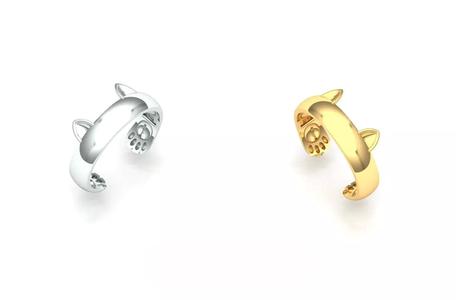 Cat design ring