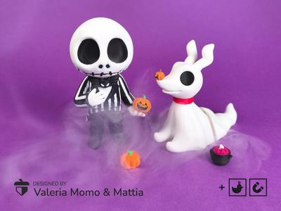 Jack Skellington Flexi Articulated, Toy Keychain