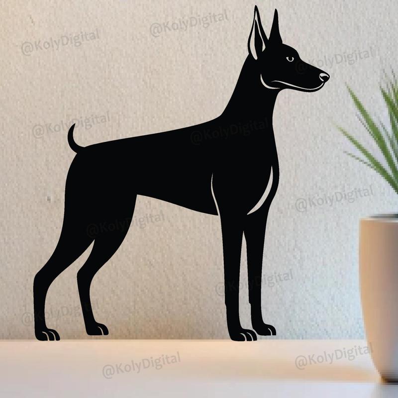 Doberman dog wall