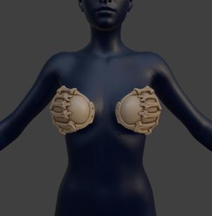 Bone Bra Armor Cups