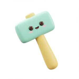 Cute Cartoon Hammer STL | Adorable 3D Printable Toy Model