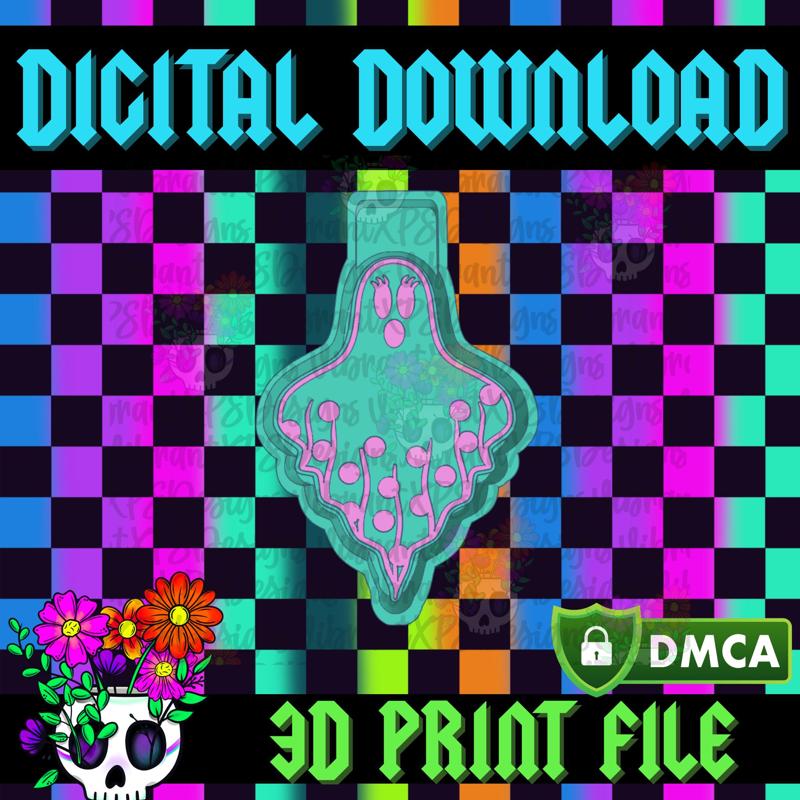 Polka Dot Ghost STL Freshie Housing