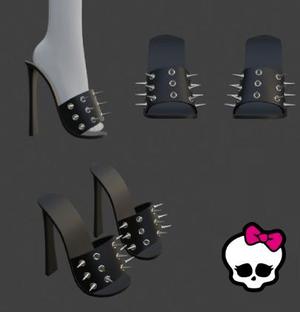 Monster High G1 OOAK Spike Sandals Heels