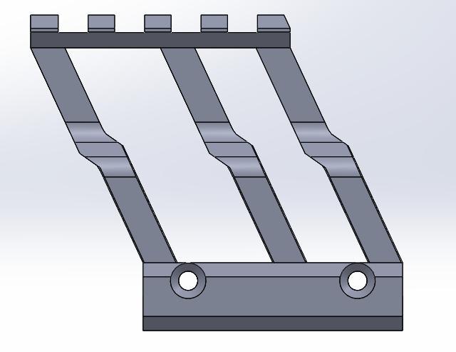 Riser 21mm RIS rail 2"tall