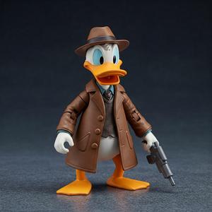 Donald Detective - 3D Printable Model | Mystery Cartoon Figure