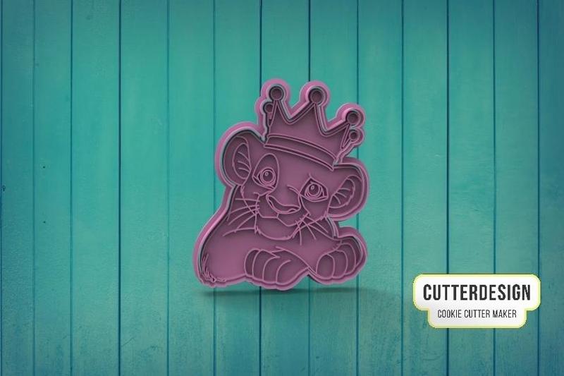 Simba Rey Leon The Lion King Cookie cutter M3