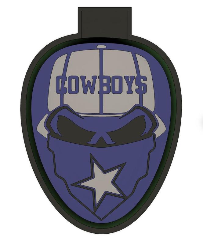 Cowboys Car Freshie Molds Silicone Housing