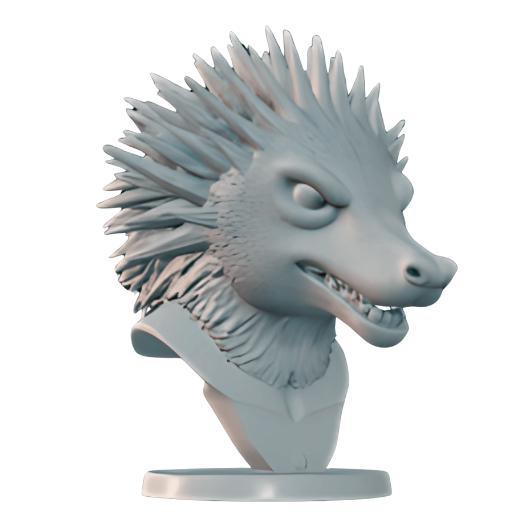 Quilled Porcupine Head