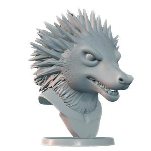 Quilled Porcupine Head