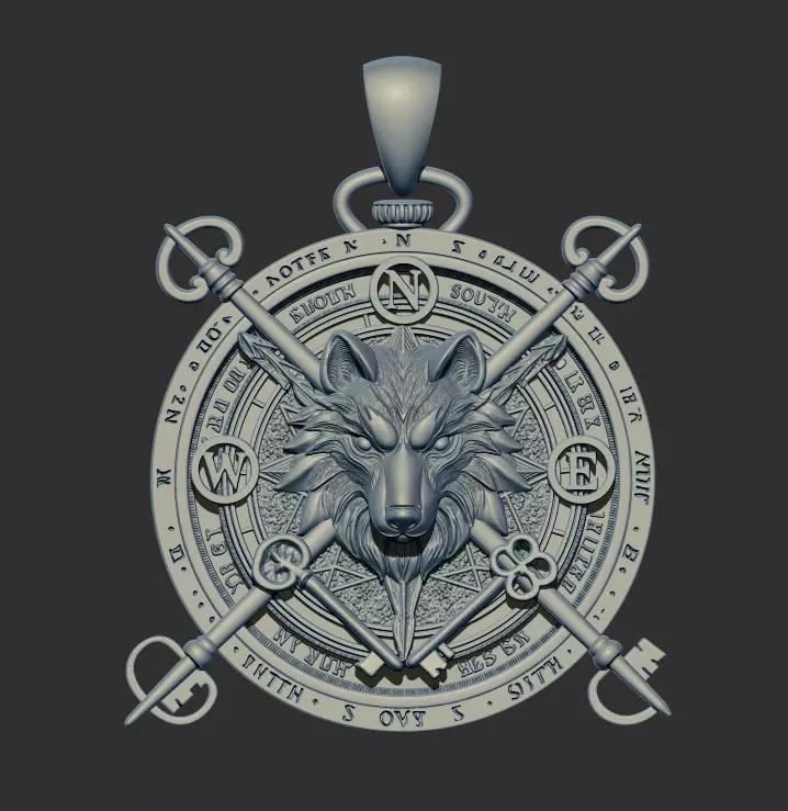 Wolf Pendant 59248