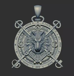 Wolf Pendant 59248