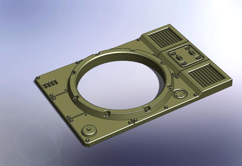 Hull Roof D34mm Turret New Predator 28mm