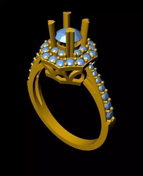 DiamondRing engagement ring with stones