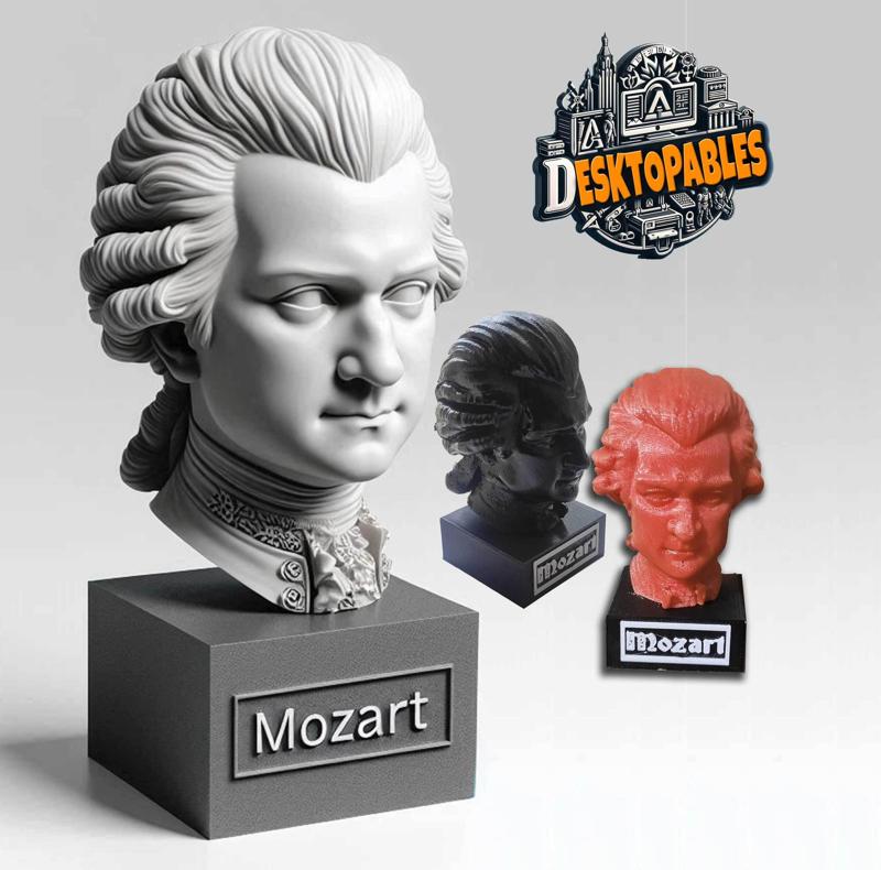 Mozart bust and plinth