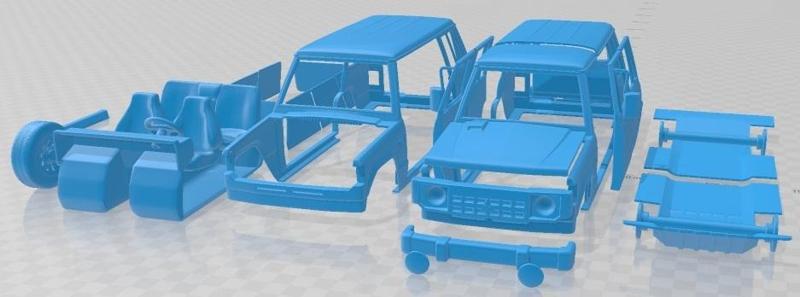 Mitsubishi Pajero Wagon 5 Door 1983 Printable Car
