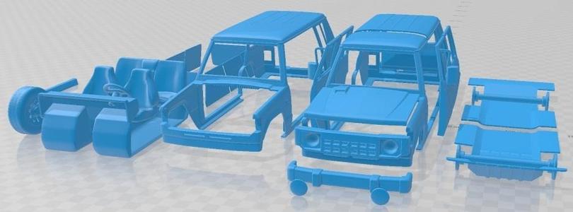 Mitsubishi Pajero Wagon 5 Door 1983 Printable Car