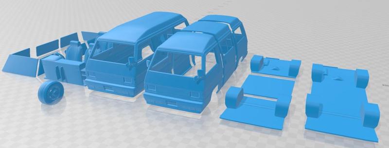 Mitsubishi Delica Star Wagon 4WD GLX 1982 Printable Van