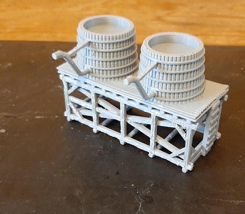 Réservoir d'eau pour locomotive water tank