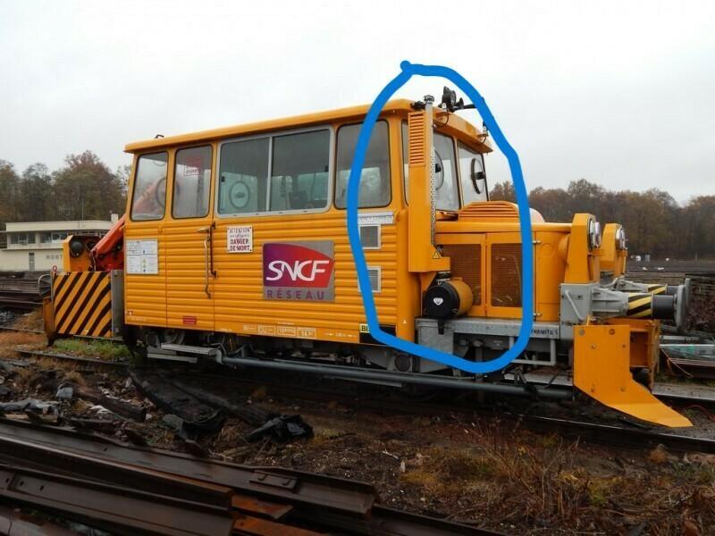 DU65 draisine muffler