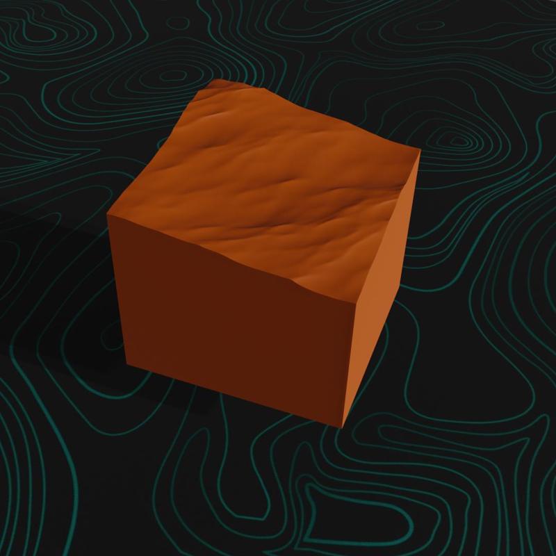 Ocean floor/sea waves/desert sands square plinth 40/60/80mm