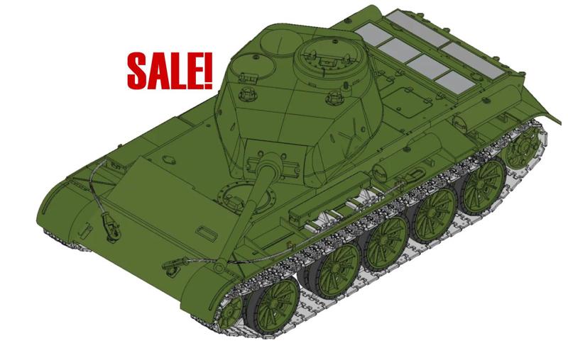 T-44 RC Tank 1/10