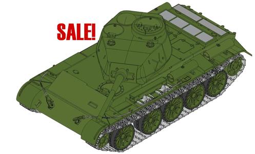 T-44 RC Tank 1/10