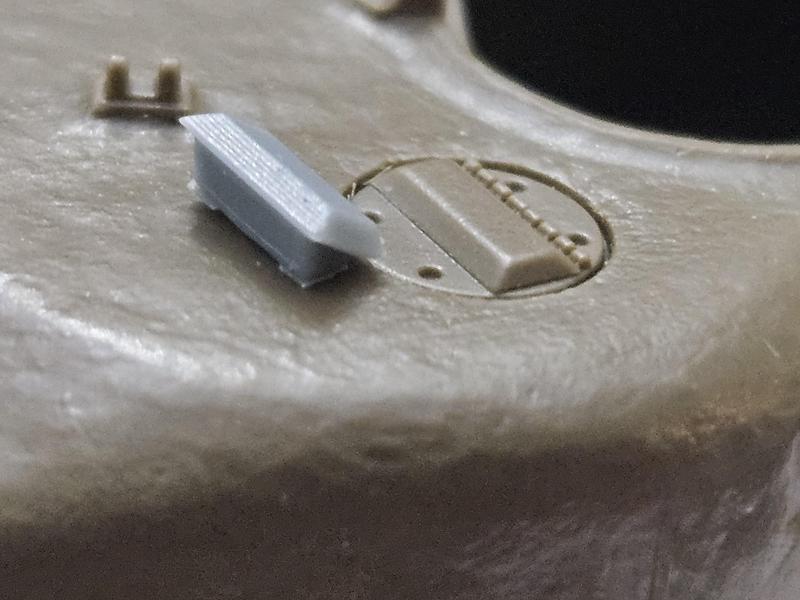 1/35 US WW2 M6 tank Periscope and cover replacement