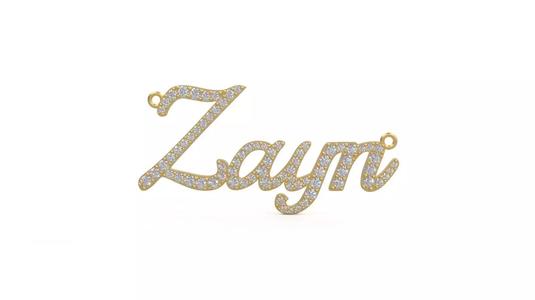Model 1325 Zayn Name Plate Diamond