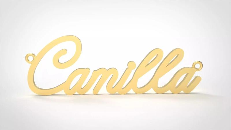 Model 717 Camilla Name Necklace Pendant