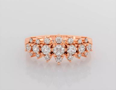 Italian diamond ring 3dm stl render detail