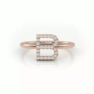 Initial B ring size 54 with professional renderings