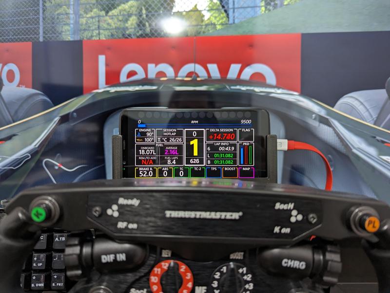 T818 Phone Holder (Thrustmaster) - Adjustable height