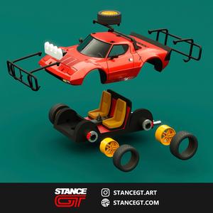 Lancia Stratos + Safari Pack : Model Kit Car