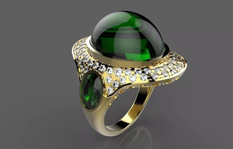 Ring izumrud  013