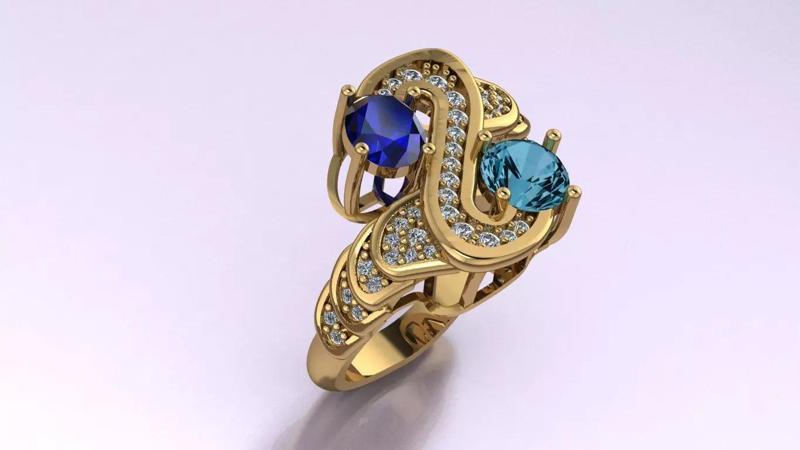 Statement Ring Jewelry model - Serenity for her