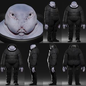 oc alien creature- 3d printable files