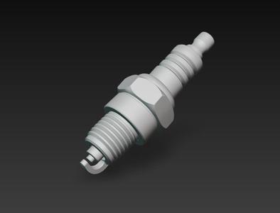 Spark Plug 3D Model - Mechanical Part for 3D Printing