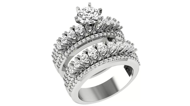 Bridal Set 3dm stl renders details