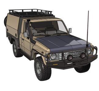 Toyota Land Cruiser 60 Series UTE single CAB model