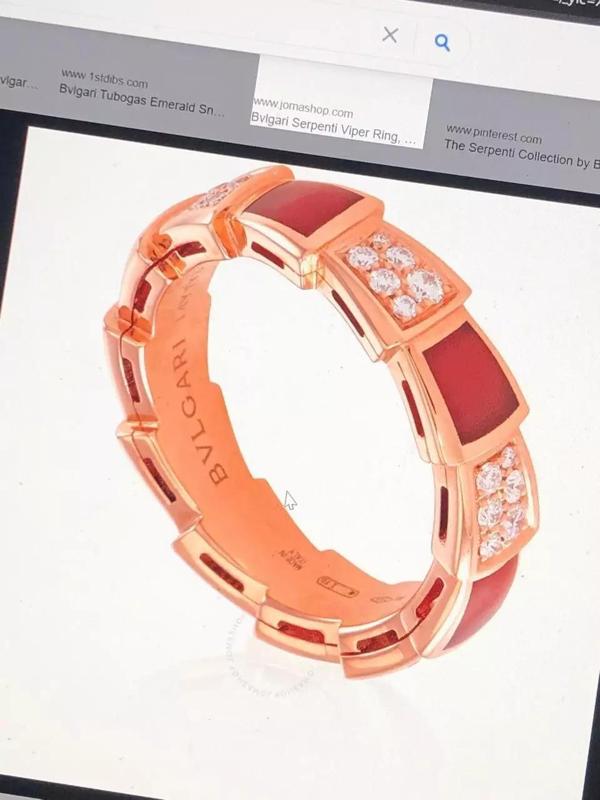 bvulgari ring snake ring