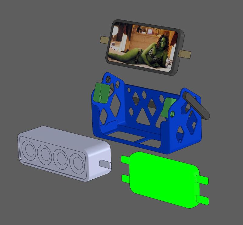 Phone Boom Box - Speaker/Battery/Phone Stand/Caddy