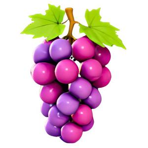 Vibrant Toon Grapes