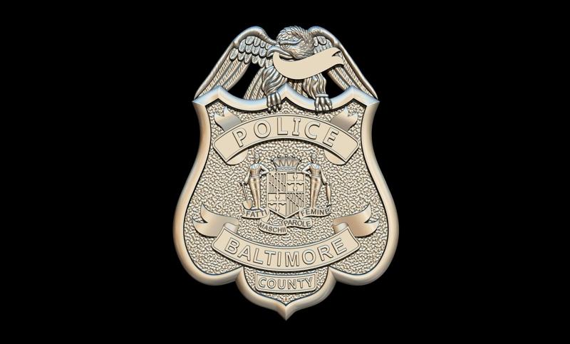 Baltimore Police Badge 3D STL for CNC