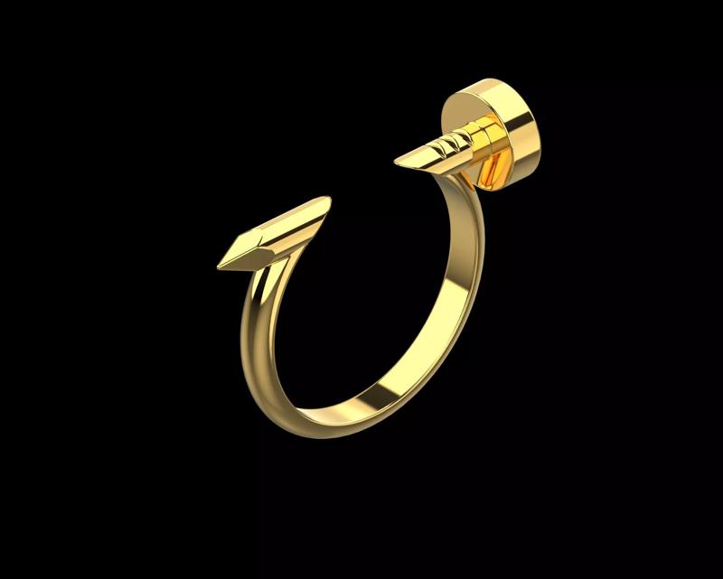 Nail Ring In the finger 18 Size N96