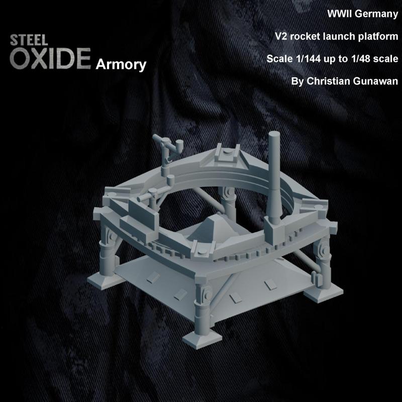 WWII Germany V2 rocket launch pad