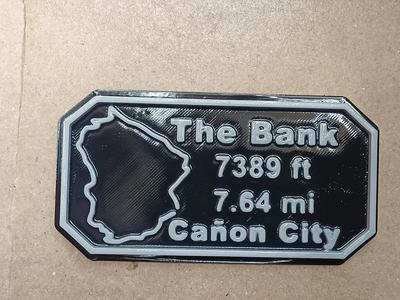 Maverick's Trail Badge The Bank Canon CIty Colorado