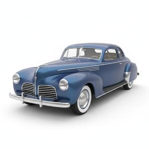 1936 Lincoln Zephyr Classic Car – Vintage American Art Deco Automobile 3D Print Model